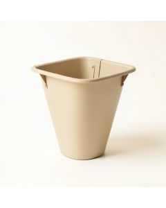 Maple Dale Empty Railing Planter With Integral Brackets - Beige (synthetic illustration; no displayed measurements)
