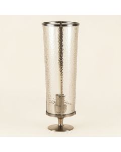 Awestrucking Hammered Tall Metal And Glass Wall Sconce (synthetic illustration; no displayed measurements)