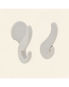 Fleur Di Lis Shower Curtain Hooks (synthetic illustration; no displayed measurements)
