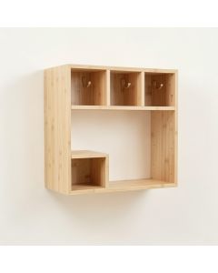 Harbor Crest Wall-Mounted Entryway Organizer Shelf - Beige (synthetic illustration; no displayed measurements)