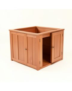 Vale Dale Empty Furniture-Style Litter Enclosure - Terracotta (synthetic illustration; no displayed measurements)