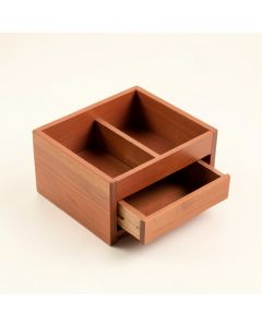 Wren Branch Empty Coffee-Station Organizer - Terracotta (synthetic illustration; no displayed measurements)