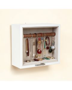 Jewelry Organizer With Removable Bracelet Rod From Wooden Wall Mounted Holder For (synthetic illustration; no displayed measurements)