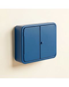 Briar Branch Wall-Mounted Entry Cabinet - Blue (synthetic illustration; no displayed measurements)
