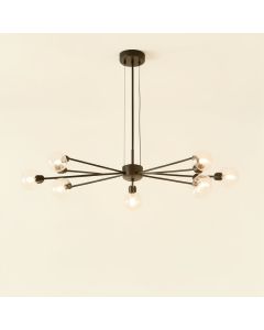Leib 21-Light Sputnik Modern Linear Chandelier (synthetic illustration; no displayed measurements)