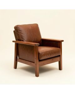 Baina 34 '' W Genuine Leather Top Grain Leather Armchair (synthetic illustration; no displayed measurements)