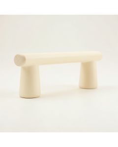 Ridge Arc Cabinet Handle Without Packaging - Cream (synthetic illustration; no displayed measurements)