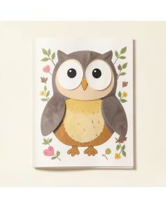 Owl Fabric Wall Decal (synthetic illustration; no displayed measurements)