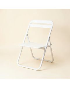 Elm Bluff Folding Outdoor Chair - White (synthetic illustration; no displayed measurements)