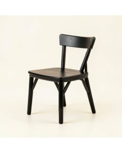 Flint Branch Small Chair - Black (synthetic illustration; no displayed measurements)