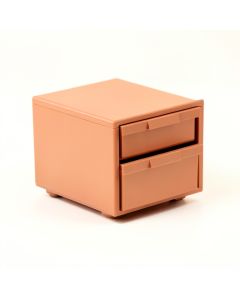 Birch Branch Small-Parts Storage Drawer Cabinet - Terracotta (synthetic illustration; no displayed measurements)