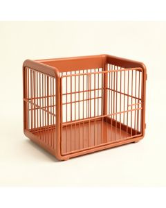 Alder Crossing Empty Furniture-Style Pet Crate - Terracotta (synthetic illustration; no displayed measurements)