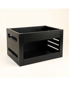 Brook Bridge Empty Furniture-Style Pet Crate - Black (synthetic illustration; no displayed measurements)