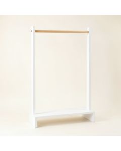 Birch Bend Empty Garment Rack - White (synthetic illustration; no displayed measurements)