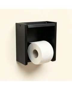 Dual Storage Shelf Wall Mount Toilet Paper Holder (synthetic illustration; no displayed measurements)