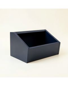 Meadow Arc Low Toy Storage Unit - Navy (synthetic illustration; no displayed measurements)