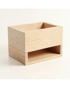 Slate Canyon Empty Raised Planter - Beige (synthetic illustration; no displayed measurements)