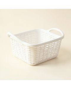 Olive Crest Empty Storage Basket - White (synthetic illustration; no displayed measurements)