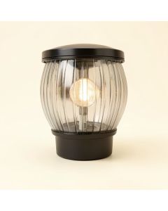 Solar Powered Ribbed Plastic Led Spotlight (synthetic illustration; no displayed measurements)