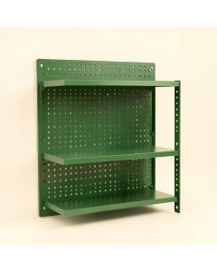 Spruce Brook Empty Wall-Mounted Tool Organizer Panel - Green (synthetic illustration; no displayed measurements)