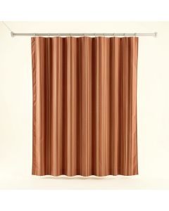 Lake Arc Shower Curtain Hanging Flat From A Plain Rod (synthetic illustration; no displayed measurements)