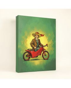 Burro Rider Serenades La Senorita Painting Print On Wrapped Canvas (synthetic illustration; no displayed measurements)
