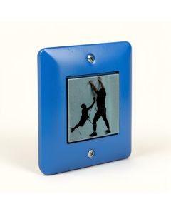 Michigan Climbers Shows Two People Rock Climbing Within A Michigan Silhouette 2-Gang Toggle Light Switch Wall Plate (synthetic illustration; no displayed measurements)