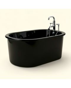 67 '' X 31 '' Freestanding Soaking Acrylic Bathtub With Faucet (synthetic illustration; no displayed measurements)