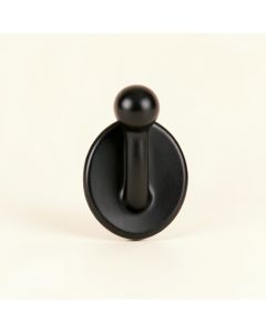 Aspen Branch Wall-Mounted Robe Hook - Black (synthetic illustration; no displayed measurements)