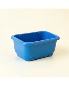 Holly Dale Empty Railing Planter With Integral Brackets - Blue (synthetic illustration; no displayed measurements)