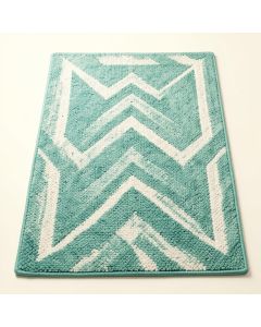 Ratzlaff Chevron Hand Braided Teal/White Indoor / Outdoor Area Rug (synthetic illustration; no displayed measurements)
