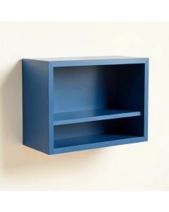 Aspen Crossing Wall-Mounted Shelf - Blue (synthetic illustration; no displayed measurements)