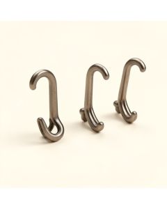 Woven Shower Curtain Hooks (synthetic illustration; no displayed measurements)