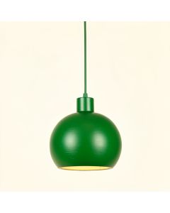 Alder Bluff Pendant Light Suspended From One Plain Cable - Green (synthetic illustration; no displayed measurements)