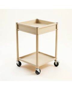 Pine Crest Empty Rolling Workshop Cart - Beige (synthetic illustration; no displayed measurements)