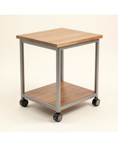 Expandable Surface Kitchen Cart With Solid Wood Top (synthetic illustration; no displayed measurements)