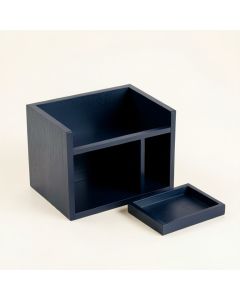 Glen Bridge Empty Coffee-Station Organizer - Navy (synthetic illustration; no displayed measurements)