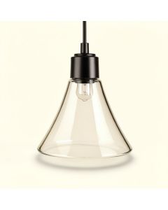 6.25 '' H Glass Bell Pendant Shade ( Clip On ) (synthetic illustration; no displayed measurements)