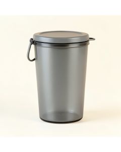 Holly Arc Storage Canister With Lid - Gray (synthetic illustration; no displayed measurements)