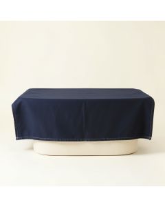 Sage Bluff Flat Bed Sheet - Navy (synthetic illustration; no displayed measurements)