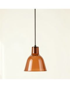 Holly Branch Pendant Light Suspended From One Plain Cable - Terracotta (synthetic illustration; no displayed measurements)
