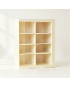 Elm Branch Freestanding Bookcase - Cream (synthetic illustration; no displayed measurements)