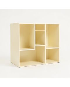 Brook Edge Desktop Shelving Unit - Cream (synthetic illustration; no displayed measurements)