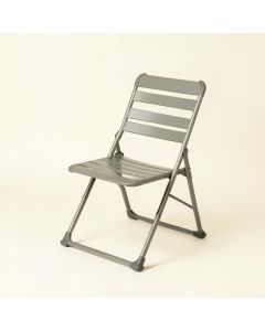 Dune Canyon Folding Outdoor Chair - Gray (synthetic illustration; no displayed measurements)
