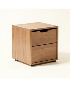 Monica Drum End Table With Storage (synthetic illustration; no displayed measurements)