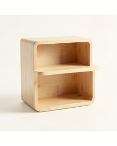Maple Bridge Empty Mug-Storage Cabinet Insert - Beige (synthetic illustration; no displayed measurements)