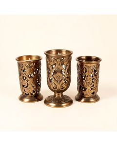 3 Piece Bohemian Iron Votive Set (synthetic illustration; no displayed measurements)