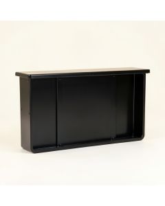 Cove Arc Narrow Outdoor Storage Bench (synthetic illustration; no displayed measurements)