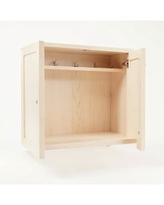 Bay Branch Empty Mug-Storage Cabinet Insert - Ivory (synthetic illustration; no displayed measurements)