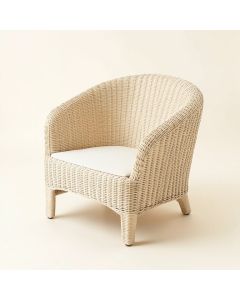 Slate Brook Outdoor Lounge Chair - Ivory (synthetic illustration; no displayed measurements)